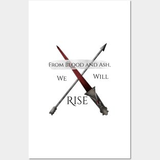 From Blood and Ash, We Will Rise with Arrow Posters and Art